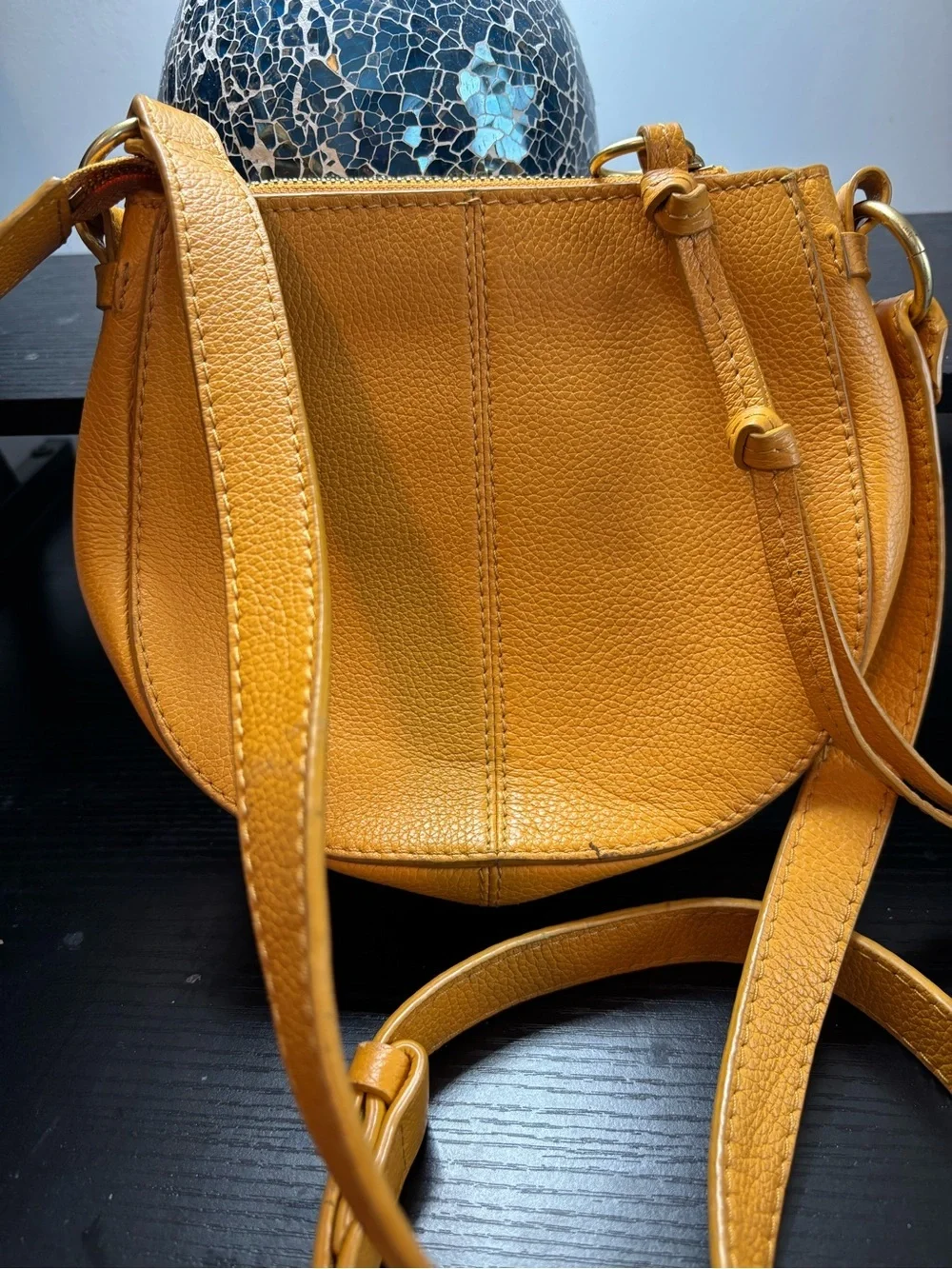 Authentic See by Chloé Kriss Small Hobo Crossbody Bag - Yellow/Gold - Picture 4 of 11